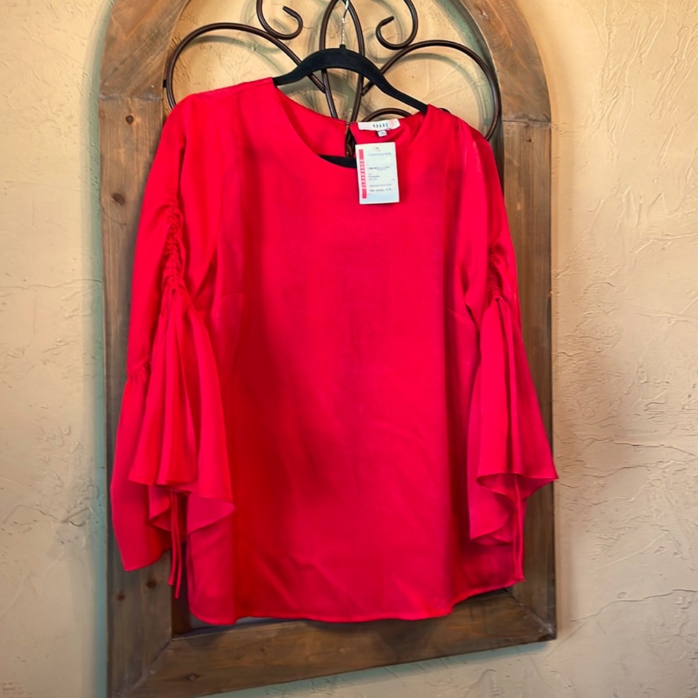 Red blouse